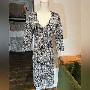 French Connection Monochrome Long Sleeve Dress